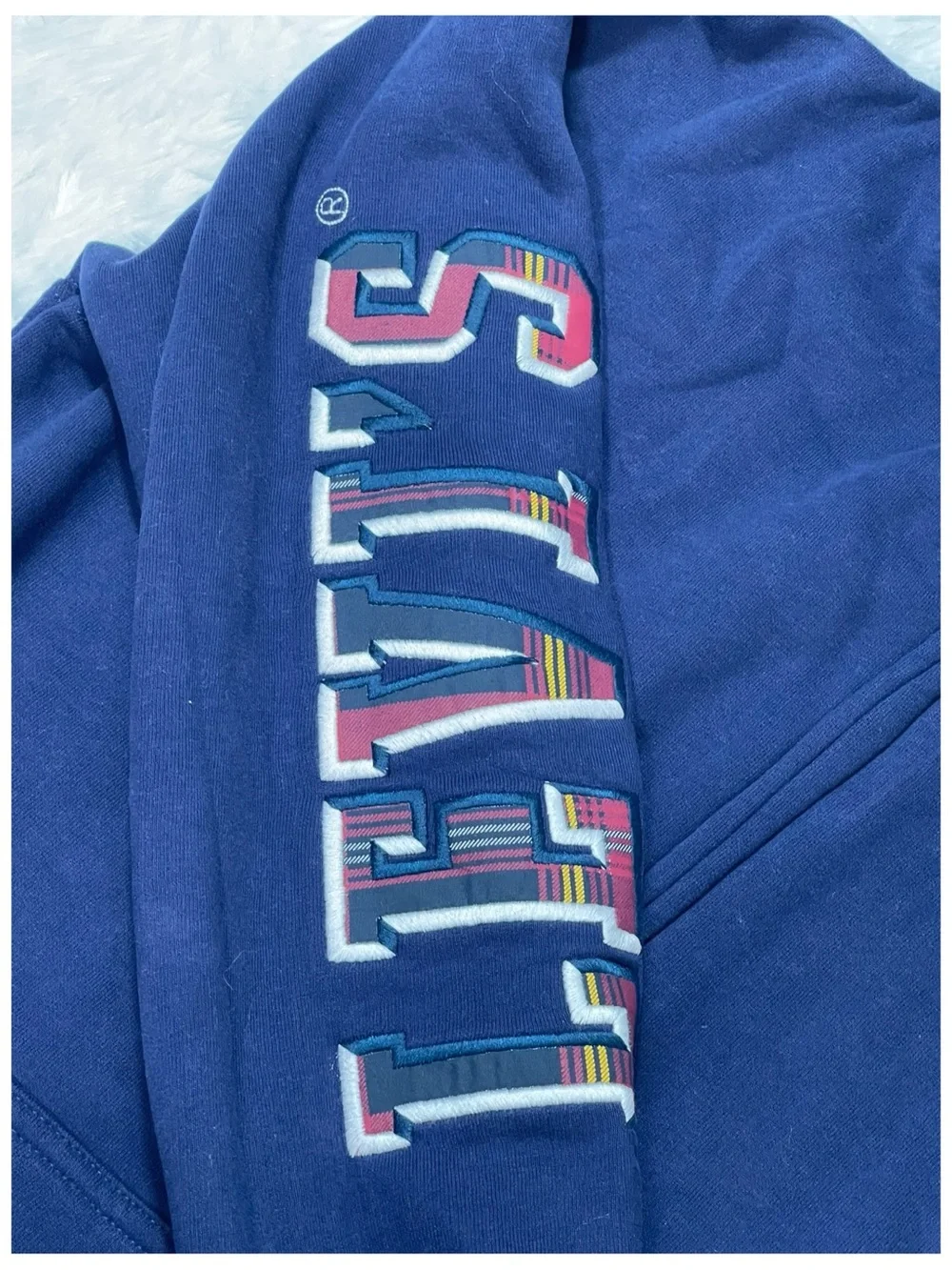 Levi's Kids Navy Hooded Zip Sweatshirt with Sherpa Lining Size LG Brand New